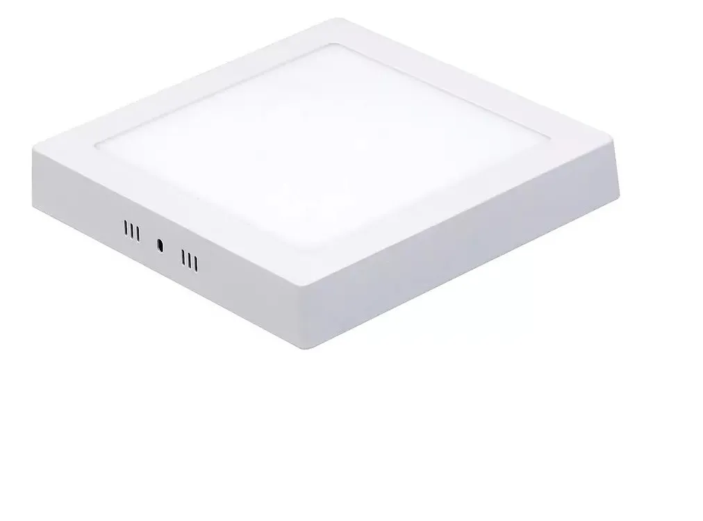 PANEL LED SOBREPUESTO CUADRADO LUZ CALIDA 18 WATT WYMET