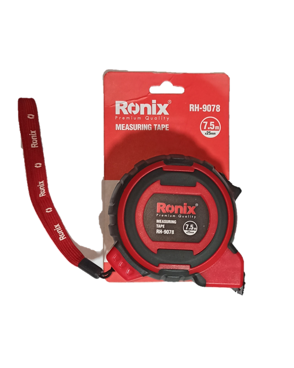 FLEXOMETRO PARA MEDIR 7.5 MTS. X 25MM. - RONIX.