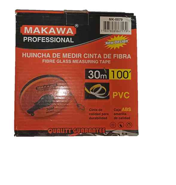 HUINCHA PLASTICA DE MEDIR 30 METROS - MK-0079 -  MAKAWA.