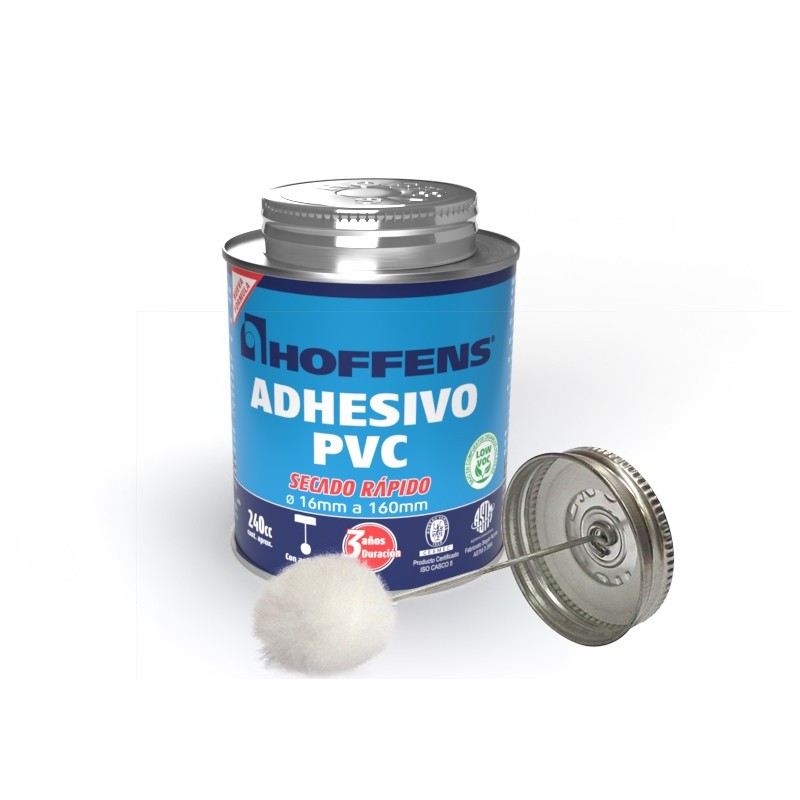 ADHESIVO PVC LATA - TUBERÍAS - FITTING Y CANALETAS - HOFFENS.